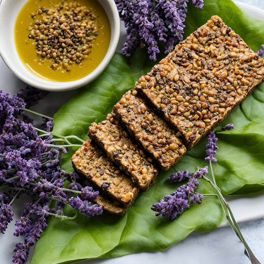 Lavender & Black Pepper Crusted Tempeh