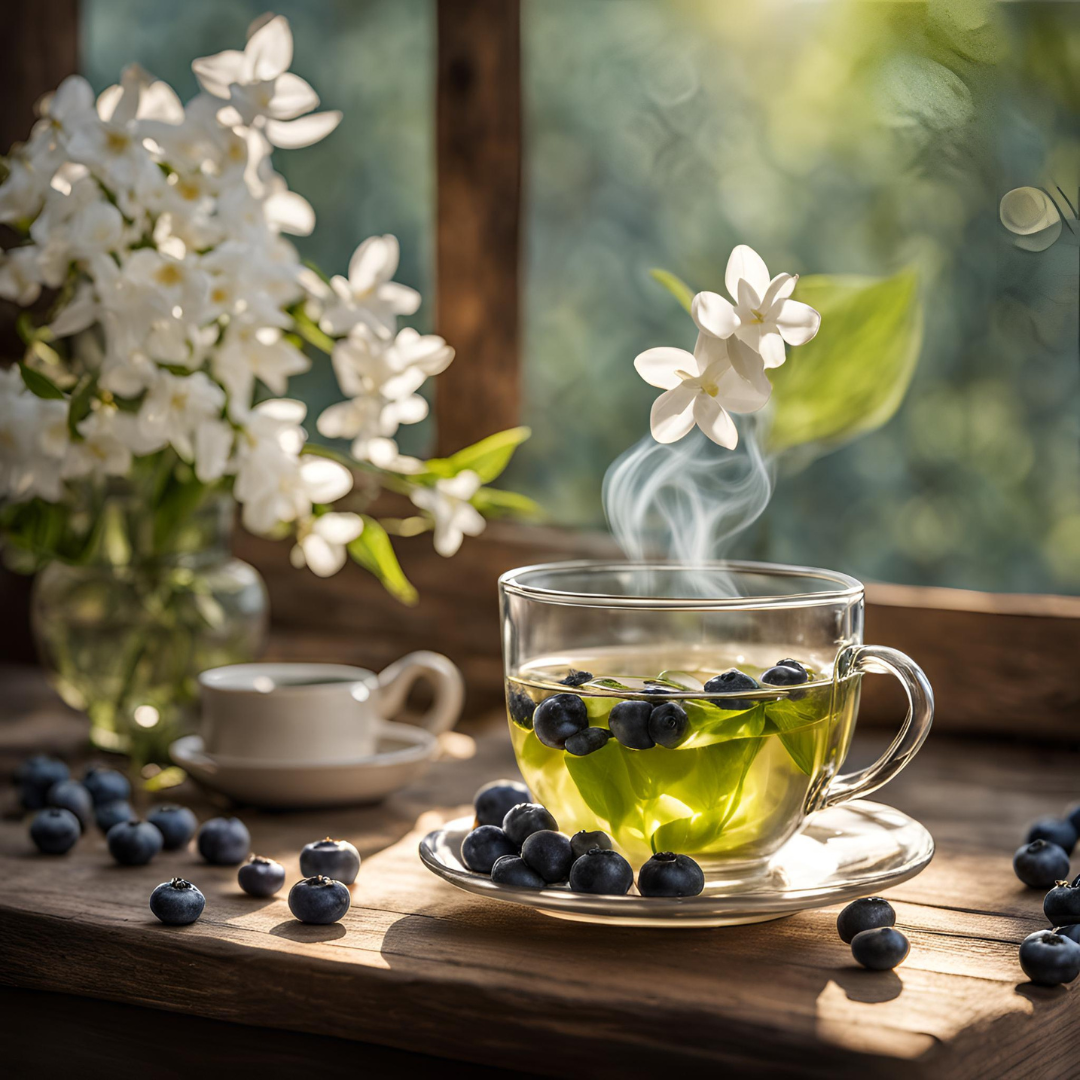 Blueberry Jasmine Green Tea Delight