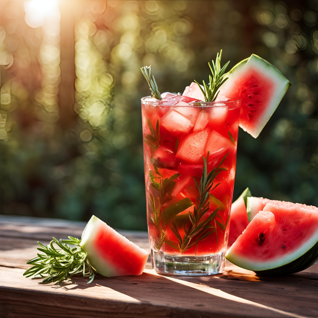 Rosemary Watermelon Iced Tea